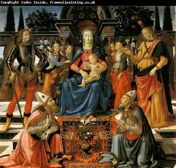GHIRLANDAIO, Domenico Madonna and Child Enthroned with Saints